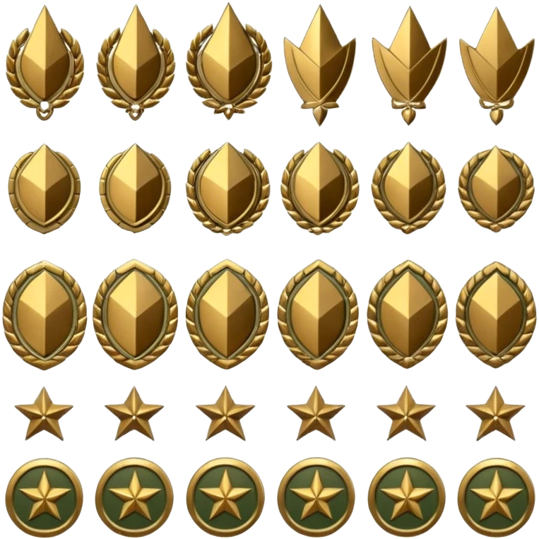 Tğrk Askeri rütbeler emoji