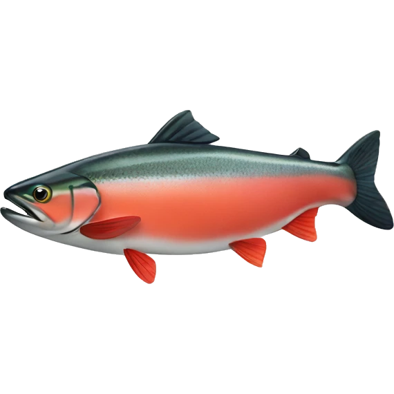 sockeye salmon facing to the left emoji