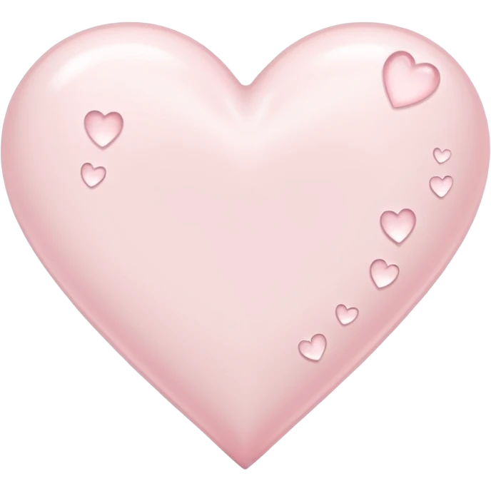 white heart with subtle sakura petal texture emoji