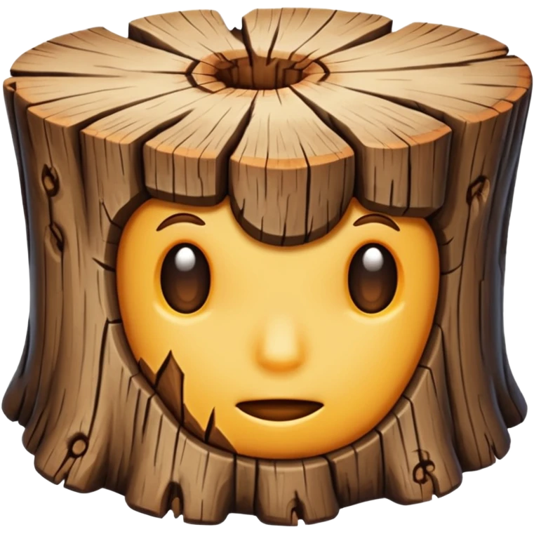 wooden stump emoji