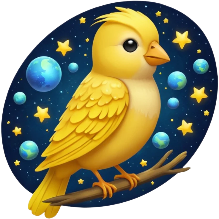 Galaxy canary emoji
