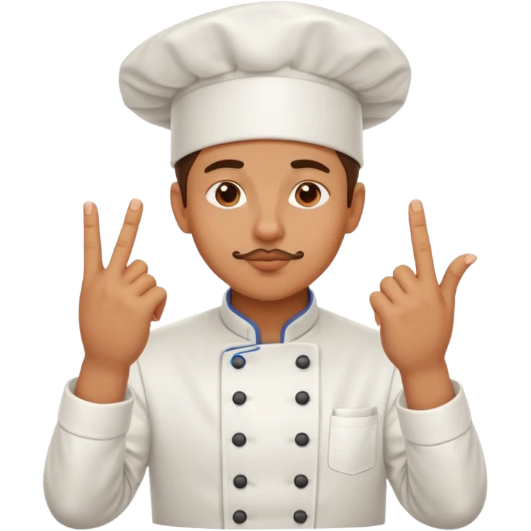 chef kissing fingers, delicious food gesture emoji