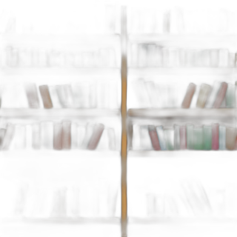 a shelf with books emoji