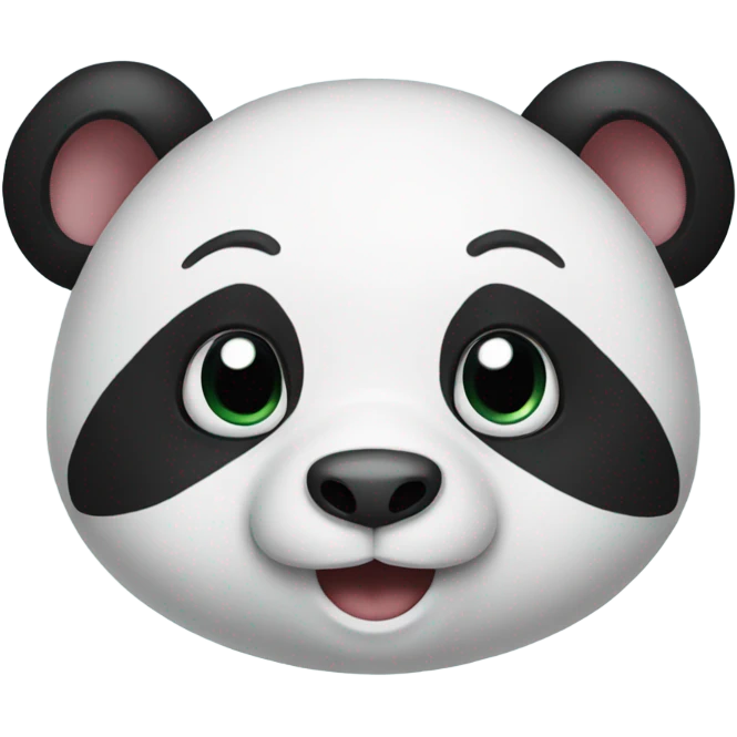 Panda has an elephant trunk emoji
