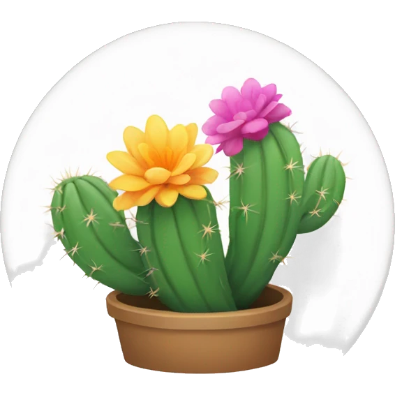 blooming cacti emoji
