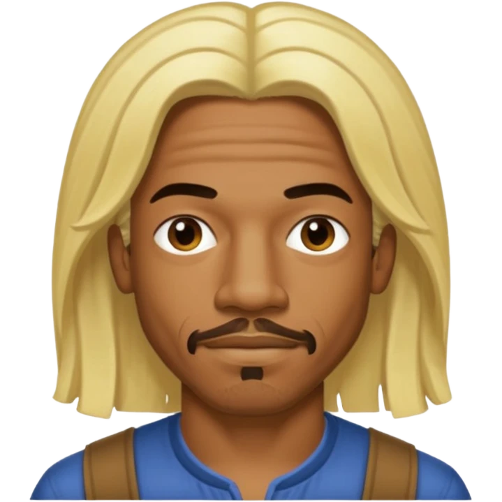 Andre 3000 with long blonde hair emoji
