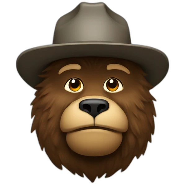 smokey bear and ubermarginsl emoji