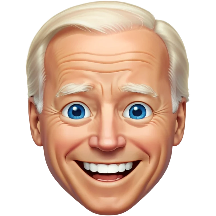 Joe Biden blue eyes laughing emoji