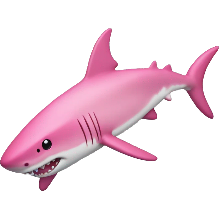 Pink shark emoji