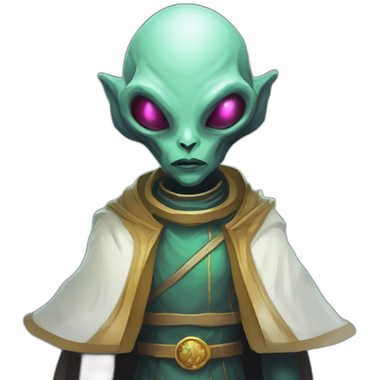 alien priest scifi roguelike rpg style inspired by slay thee spire emoji