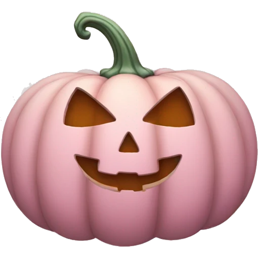 Pastel Pink pumpkin  emoji