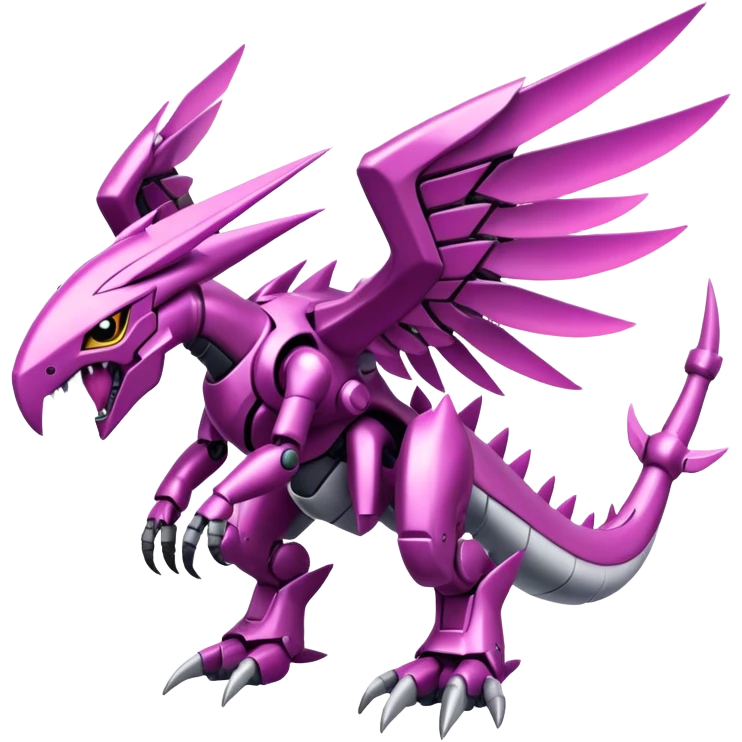  Cool Edgy Shiny Armored Ethereal Legendary Digimon-Genesect-Palkia-hybrid full body emoji