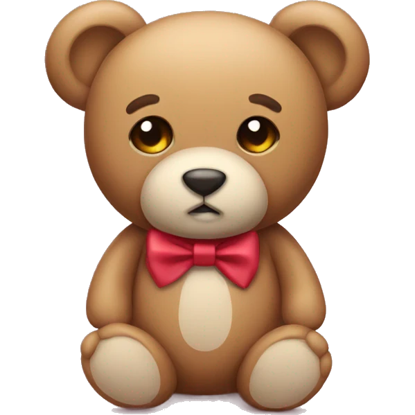 Teddy with a bow emoji