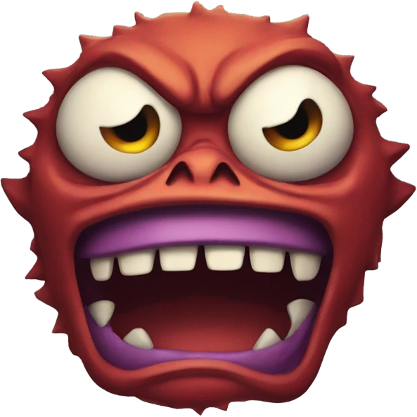 Angry monster emoji
