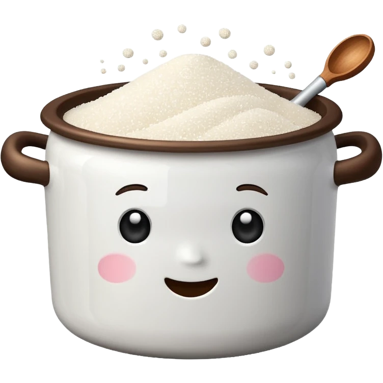 sugar inside a pot emoji