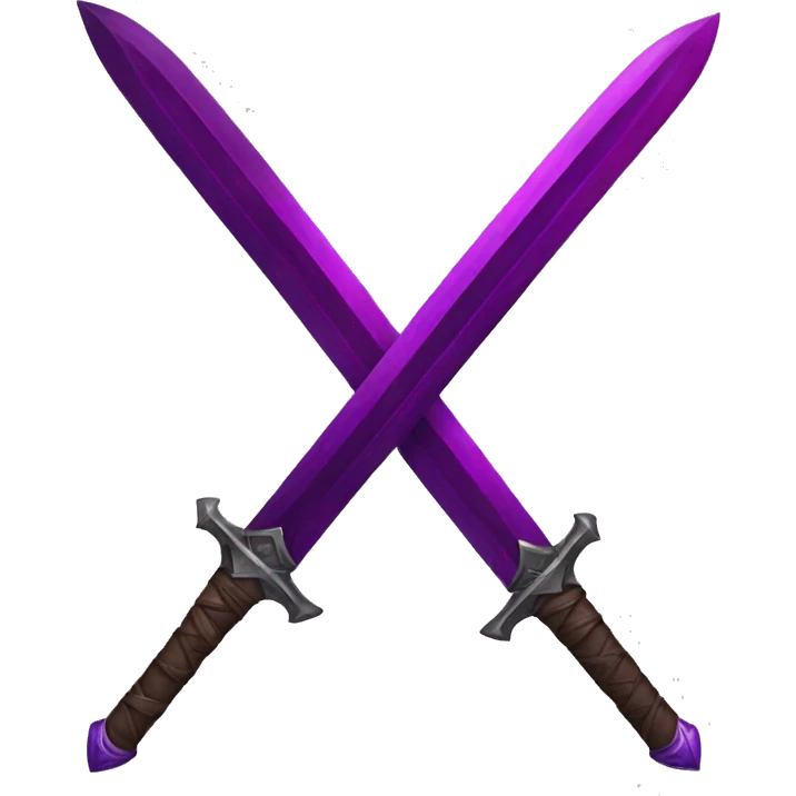 make me a purple crimson emoji dual sword emoji