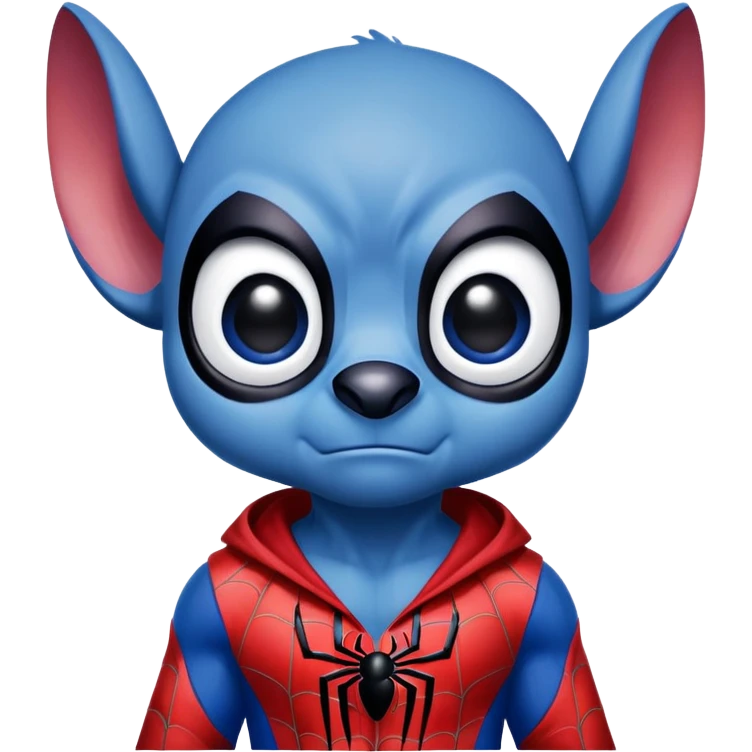 Stitch dressed as spider man  emoji