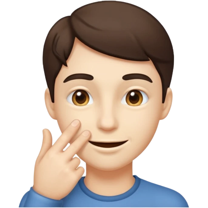 Smirking 😏 with hand by mouth emoji