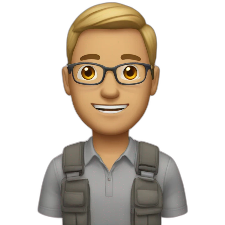 Жавто - блакитна квітка, посміхається emoji