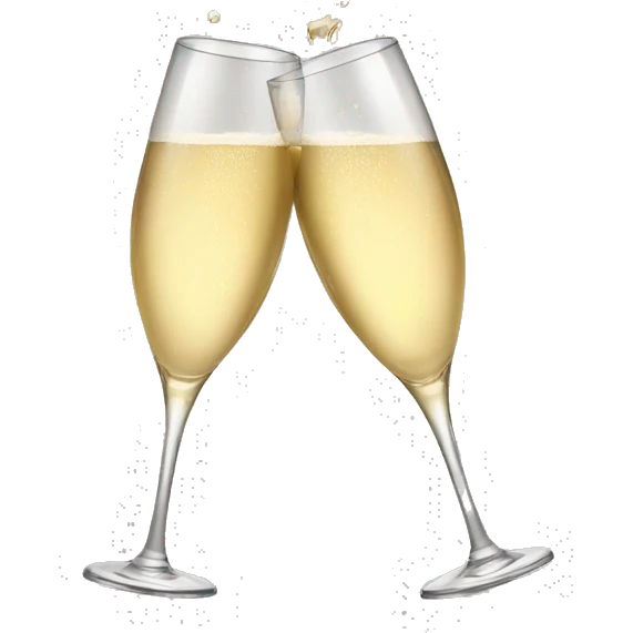 Champagne cheers emoji