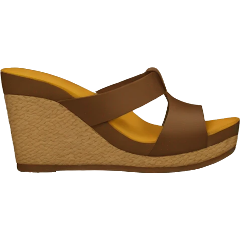 Wedge sandals emoji