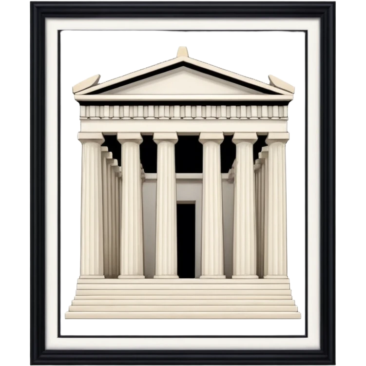 An emoji of the ancient Greek Parthenon temple. It is depicted as a classical building with rows of Doric columns and a triangular pediment.

 emoji