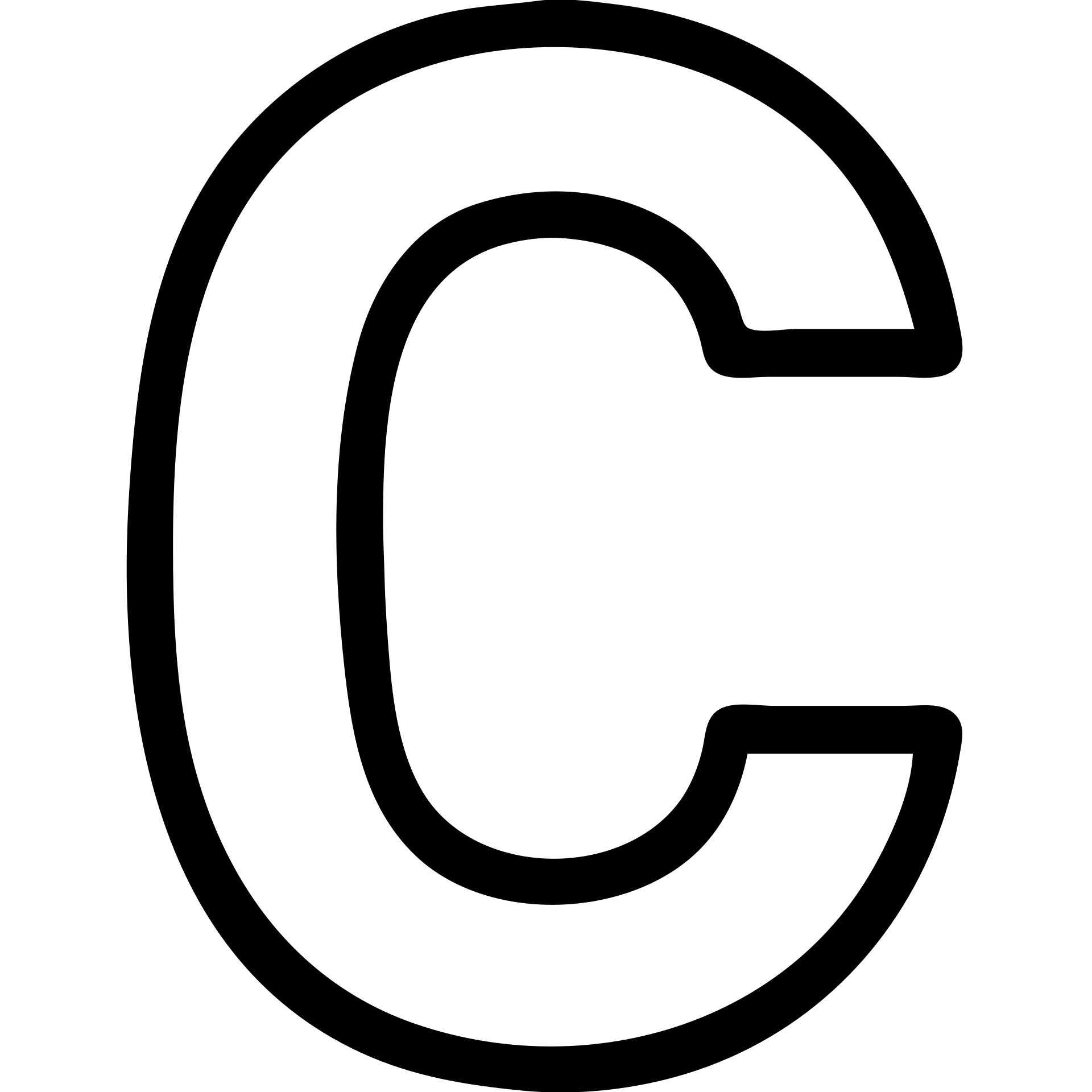 modern minimal letter C icon emoji