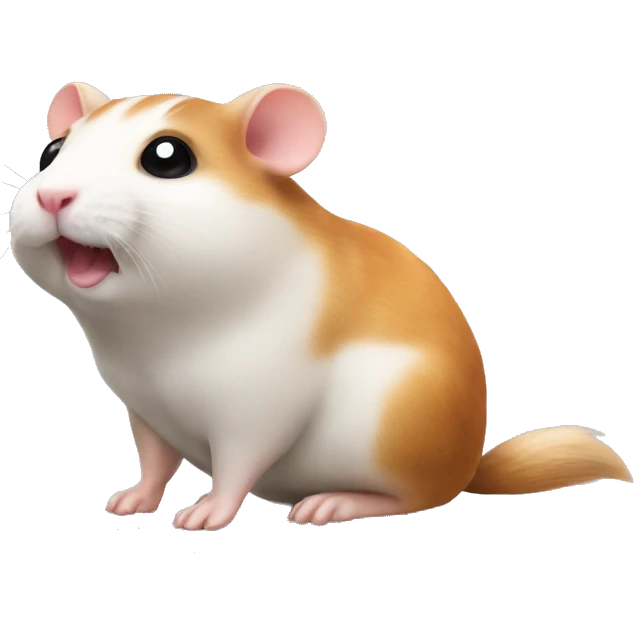 Pooping hamster emoji