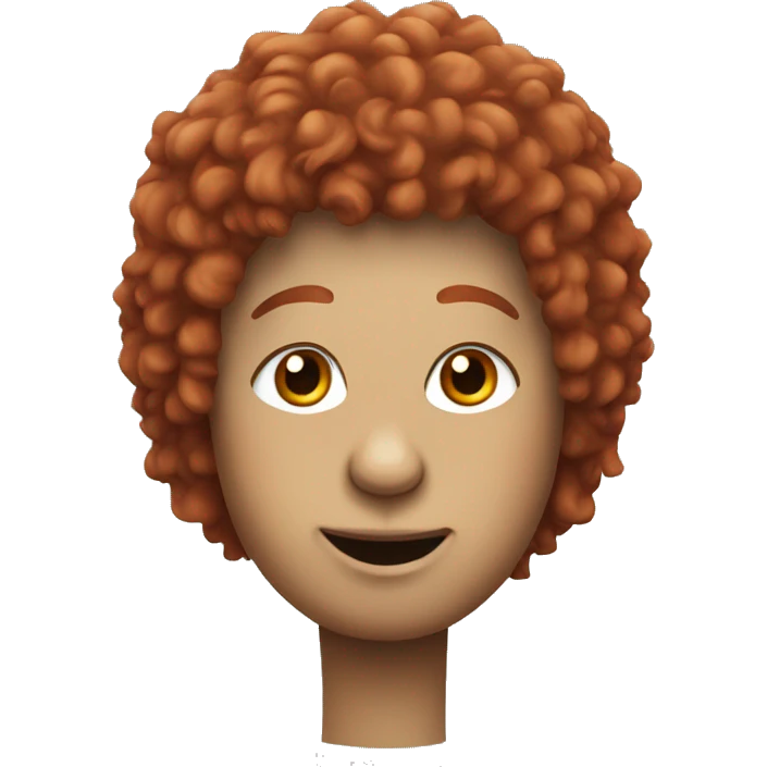 lama with red curly hair emoji