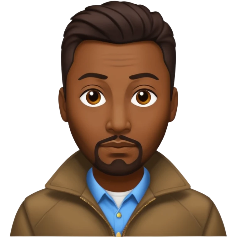 Big Daddy Kane with dark brown hair emoji