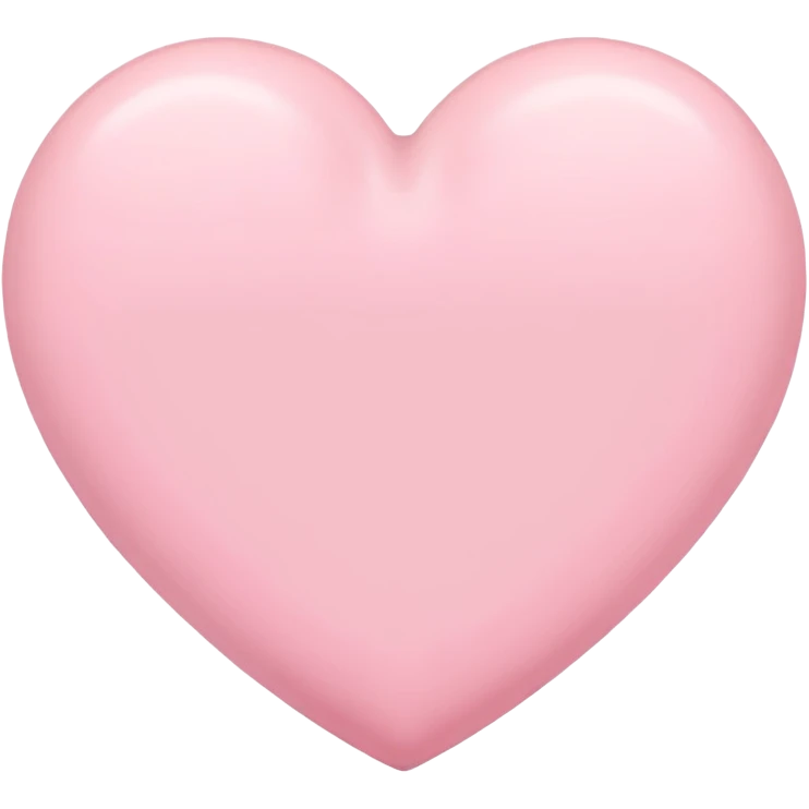 Pastel pink heart emoji