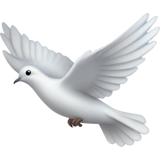 Dove blue color flight emoji