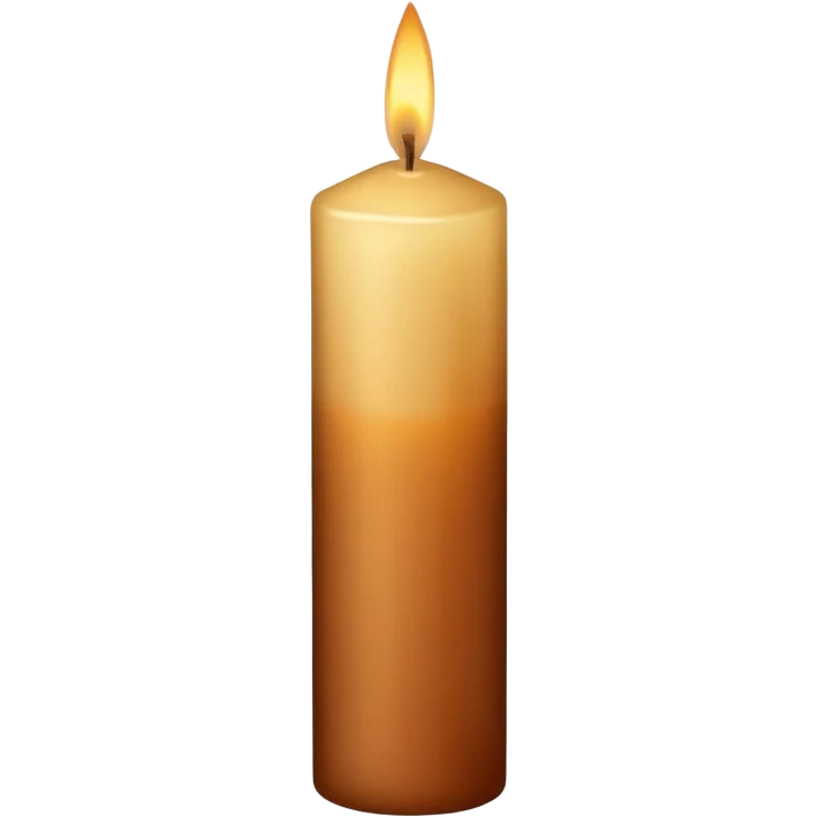 Brown tapered candle  emoji