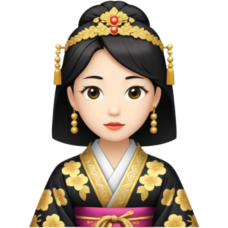 Japanese Princess in ceremonial robe emoji