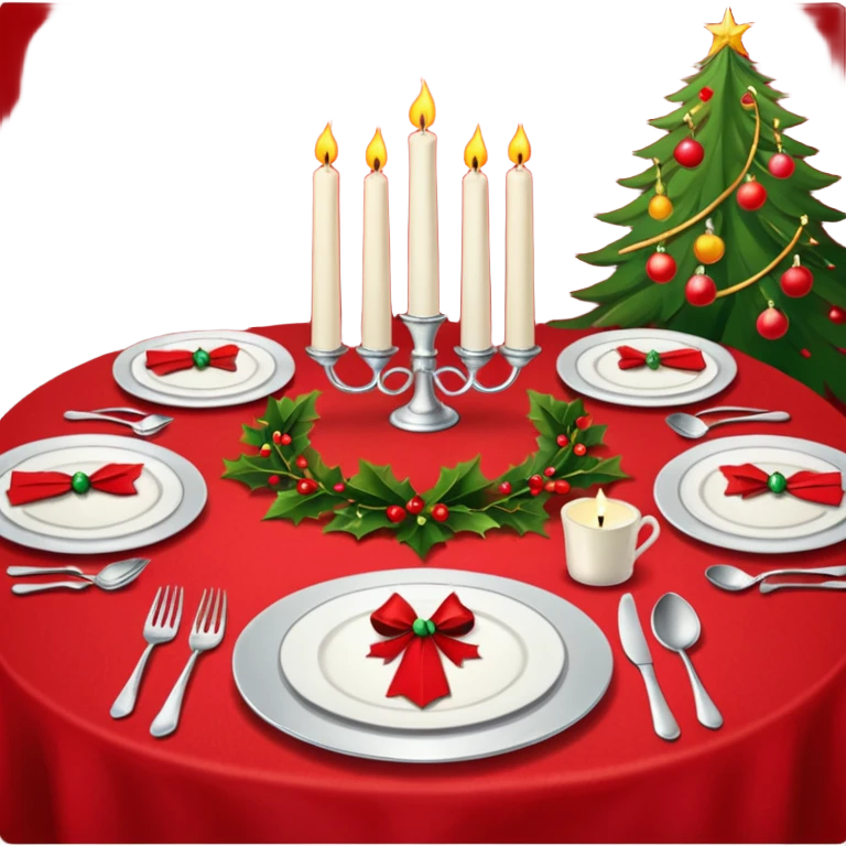 christmas table emoji