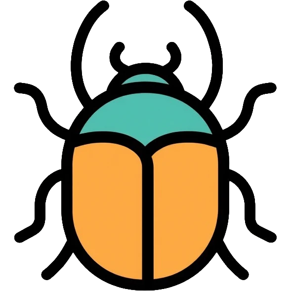 Ancient Egyptian scarab beetle symbol emoji
