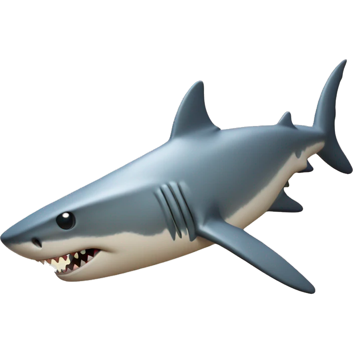 Shark sun bathing emoji
