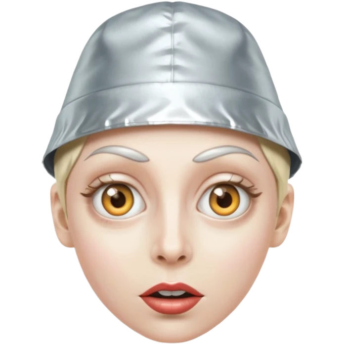 foil hat crazy eye emoji