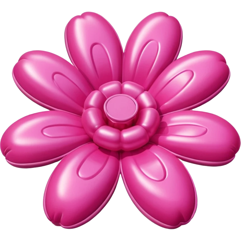   jeff koons style inflatable SPAM meat pink flower art emoji