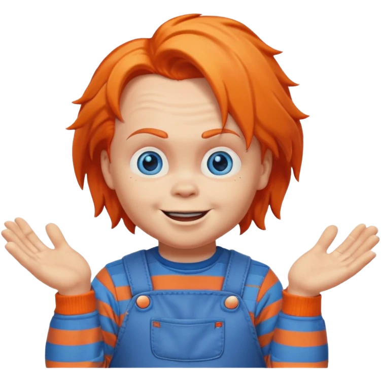 chucky shrugging emoji