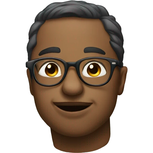 kissy face with glasses emoji