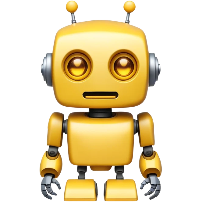 Yellow robot with pinched eyes screaming emoji