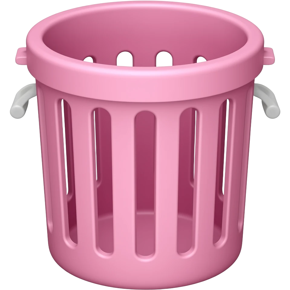 empty pink trash emoji