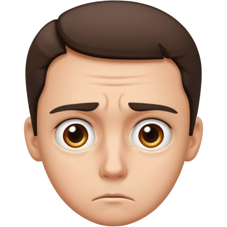 Create one core emoji that clearly represents the emotion “anxious.”
The emoji should show:

Facial tension

Worry or nervousness

A small sweat drop to indicate anxiety

The emoji must visually communicate emotional stress or nervous anticipation without using text. emoji