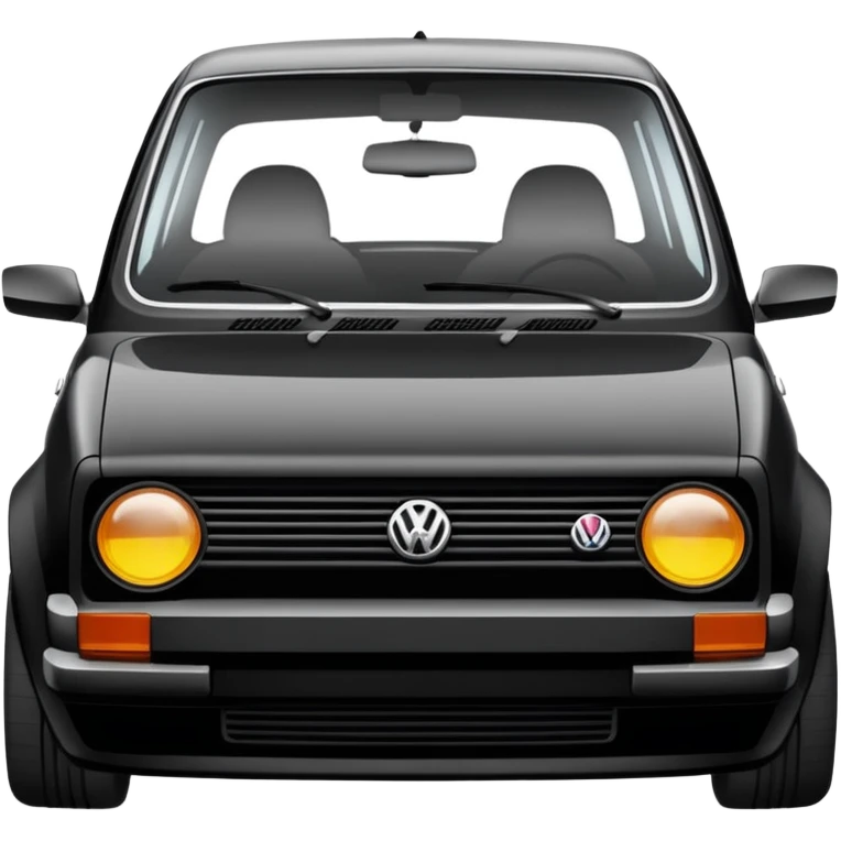 Volkswagen Golf Beyaz Renk Siyah Renk Cam emoji