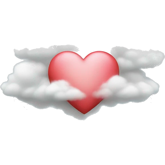 heart with cloud emoji