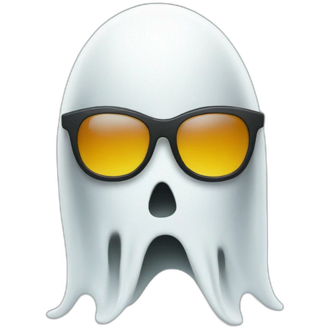 Ghost wearing sunglasses emoji
