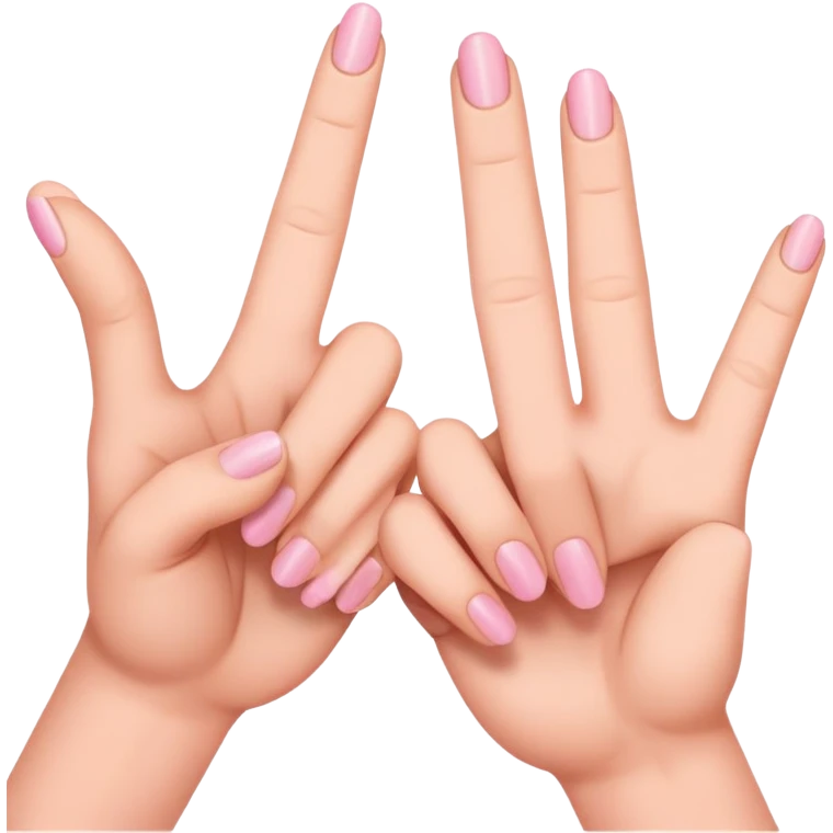 little finger promise, two pinky fingers locked together emoji
