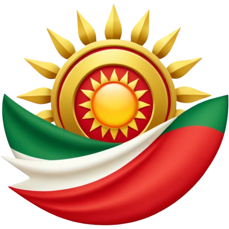Kürdistan bayrağı  emoji