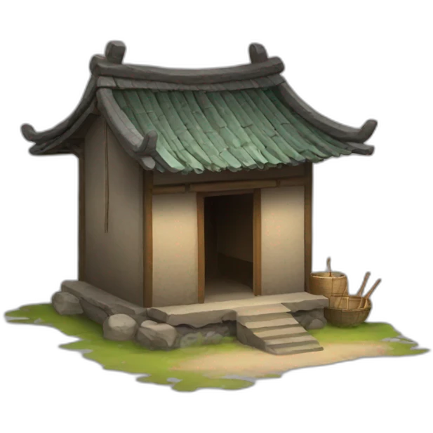 Chinese village hut emoji